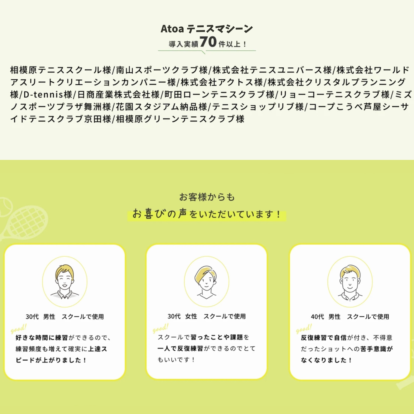 [1年＋延長4年保証プラン]Atoa Tennis Tec Lite【1T-A-MA-2-003-T】